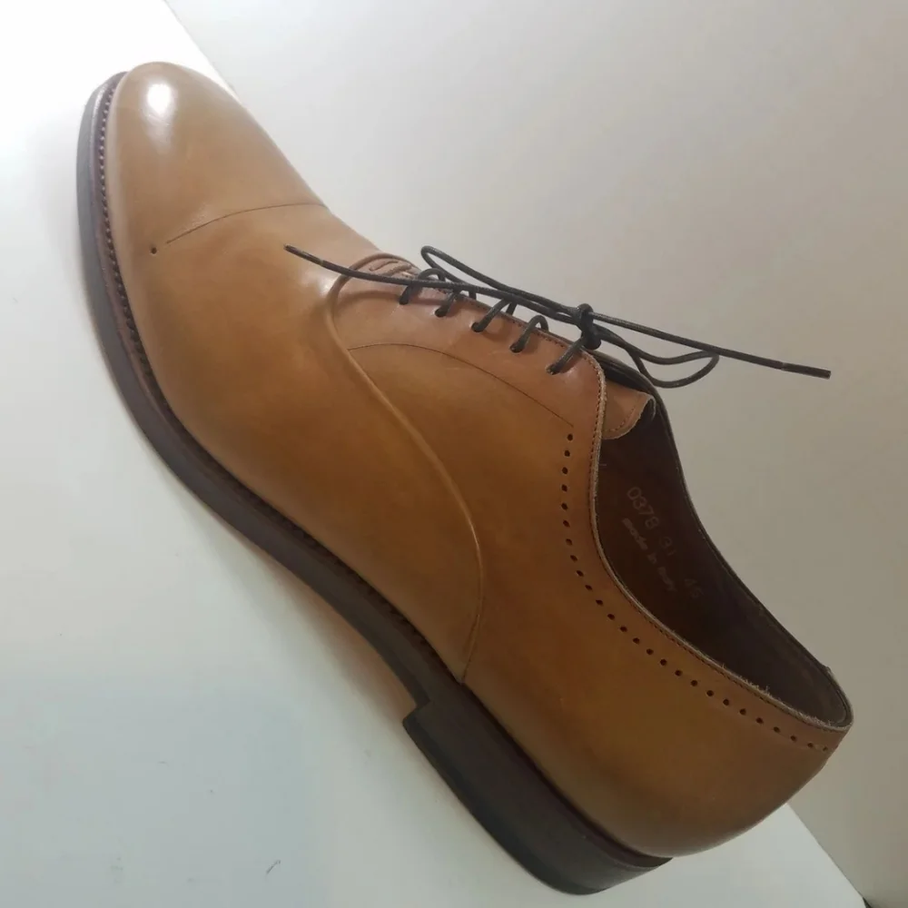 Franceschetti for Barney's New York Size 45 Leather Dress Shoes Made in Italy